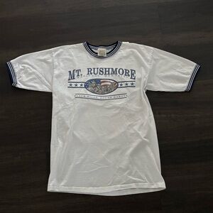 Vintage 1990’s Mount Rushmore USA Souvenir Ringer T Shirt Tee Adult Large L